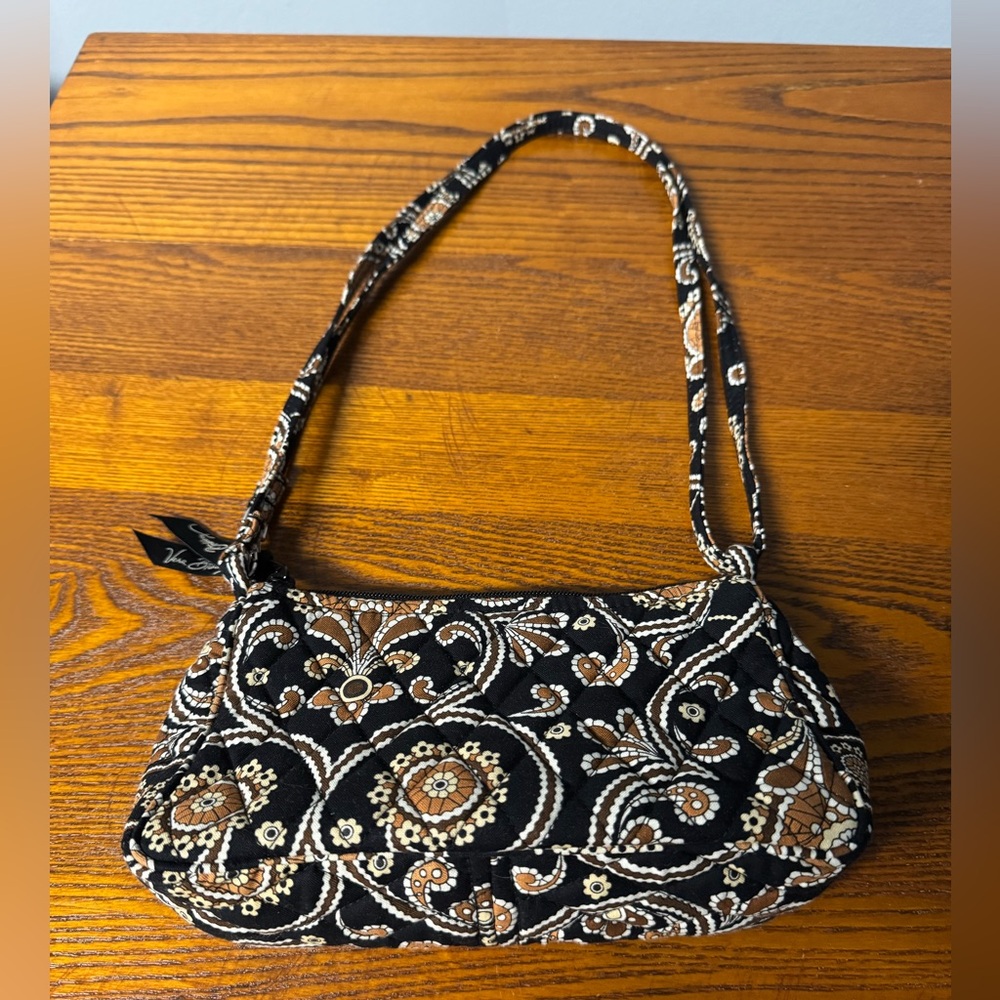 New Vera Bradley Bag ~ Black & Brown                8”W x 4”T